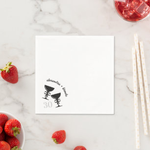 Champagne Bow Serviette