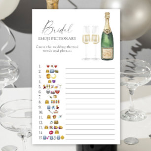 Champagne Brautparty Emoji pickgame