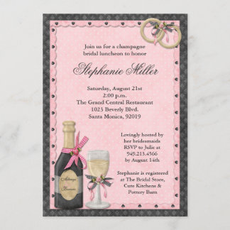 Champagne Bridal Dusche Einladung