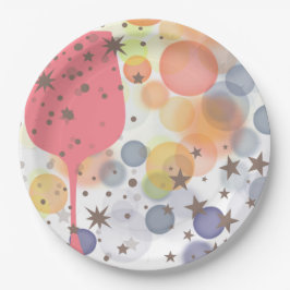 Champagne Bubbles Pappteller