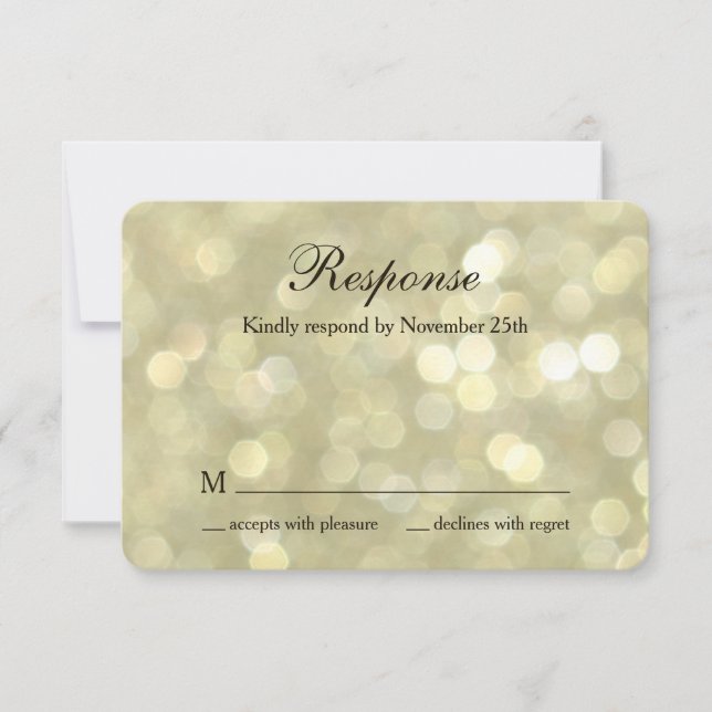 Champagne Bubbles UAWG RSVP Karte (Vorderseite)