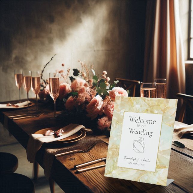 Champagne Burst Crystal Wedding Sockelschild (Von Creator hochgeladen)