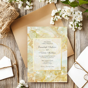 Champagne-Burst-Kristall-Edelstein-Hochzeit Folieneinladung