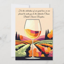 Champagne Classic Elegance Brautparty Einladung