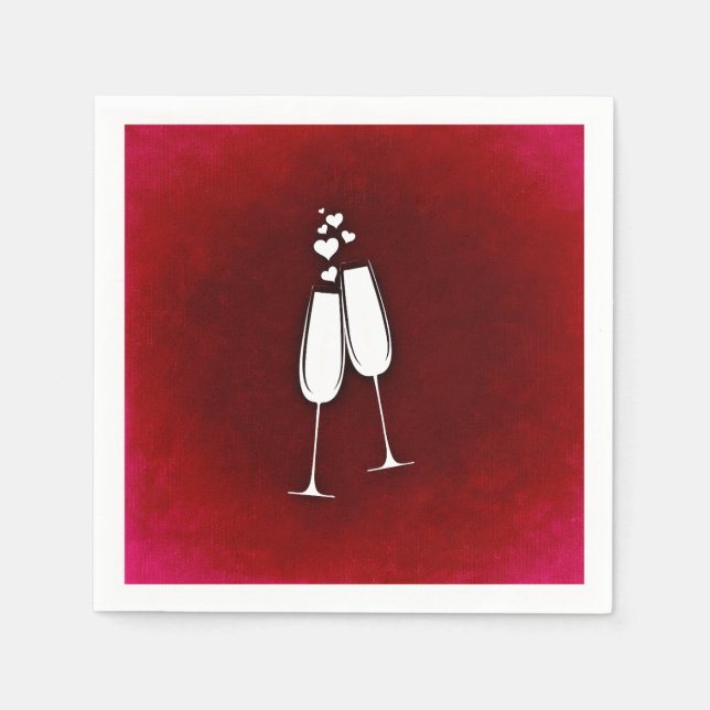 Champagne Cocktail Napkins Serviette (Vorderseite)