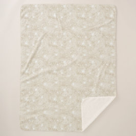 Champagne Cream Sand Glitter Sherpadecke