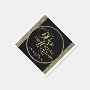 Champagne Damask Party Napkins Serviette