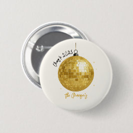 Champagne Disco Ball 2026 New Year Eve Button