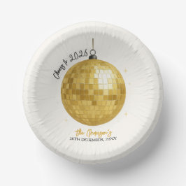 Champagne Disco Ball 2026 New Year Eve Pappteller