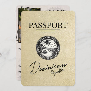 Champagne Dominikanische Republik Passport Save The Date