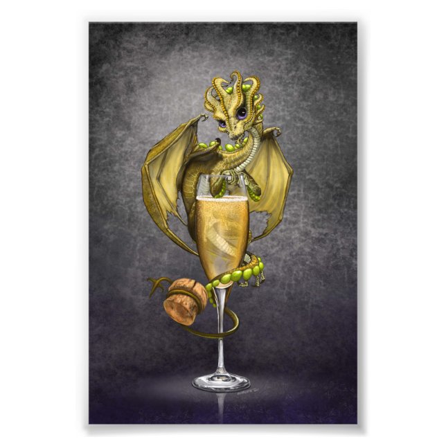 Champagne Dragon 4x6 Print Fotodruck (Vorne)