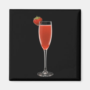 Champagne-Erdbeermagnet Magnet