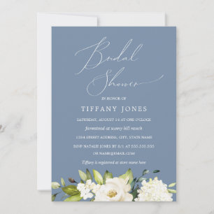 Champagne Floral Brautparty Einladung