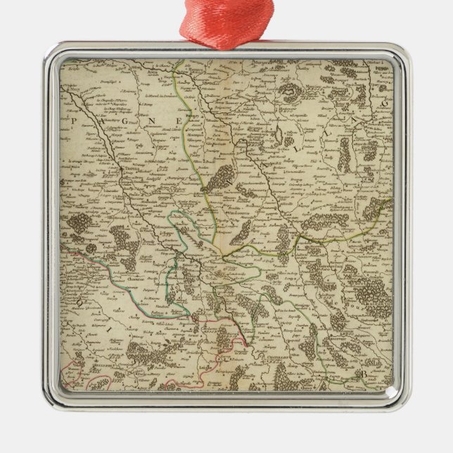 Champagne, Frankreich Ornament Aus Metall (Vorne)