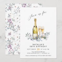 Champagne Garden | Niedlicher Geburtstag von Fraue