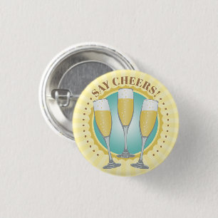 Champagne Glasses Button