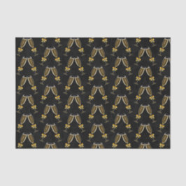 Champagne Glasses Clink Together Seidenpapier