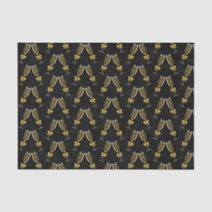 Champagne Glasses Clink Together Seidenpapier