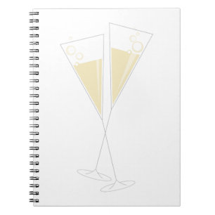 Champagne Glasses Notizblock