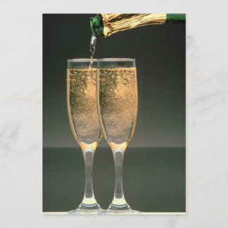 Champagne Glasses Polterabend Einladung