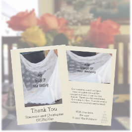 Champagne Glasses Wedding Dankeskarte