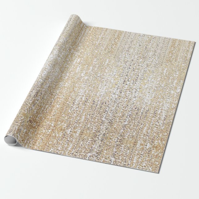 Champagne Glitter Moderne Geschenkpapier (Ungerollt)