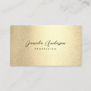 Champagne Gold Foil Chic Visitenkarte
