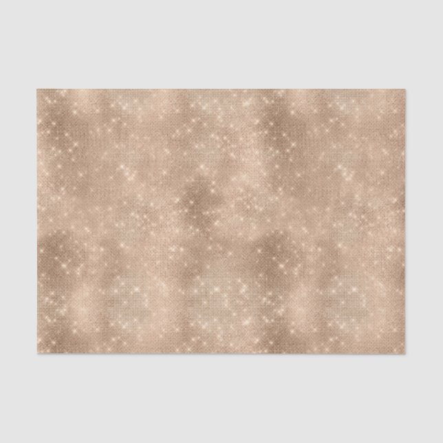 Champagne Gold Glam Sparkle Glitz Seidenpapier (Vorderseite)