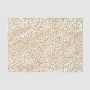 Champagne Imitate Glitzer Leopard Print Seidenpapier
