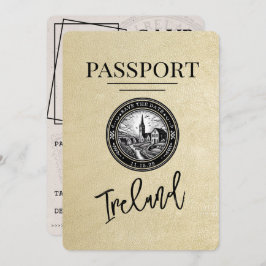 Champagne Ireland Passport Save the Date