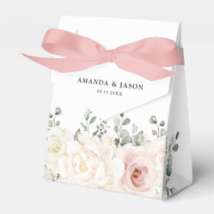 Champagne Ivory Blush Pink Blumengrün Hochzeit Geschenkschachtel
