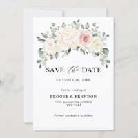 Champagne Ivory Blush Pink Blumengrün Hochzeit