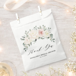 Champagne Ivory Blush Pink Brautparty Geschenktütchen