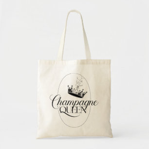 Champagne-Königin Oval Design mit Krone Tragetasche