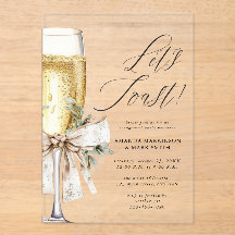 Champagne Let's Toast Winter Engagement