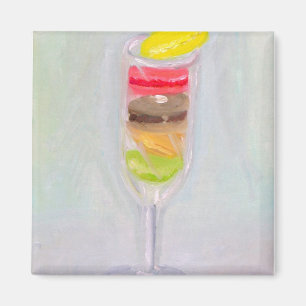 "Champagne Macaroons" Magnet