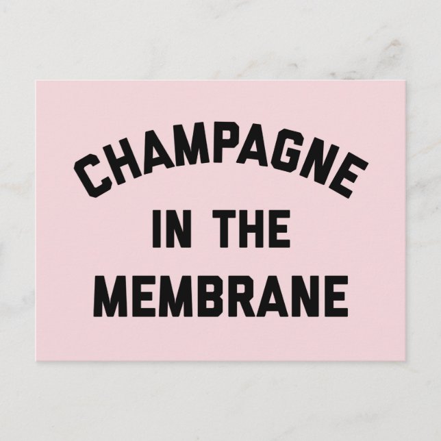 Champagne Membranfeuerzitat Postkarte (Vorderseite)