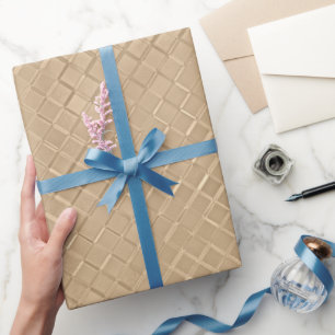 Champagne Metallic Diamond Muster Geschenkpapier