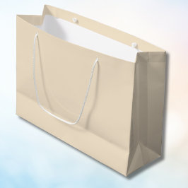 Champagne Metallic Solid Color | Classic | elegant Große Geschenktüte
