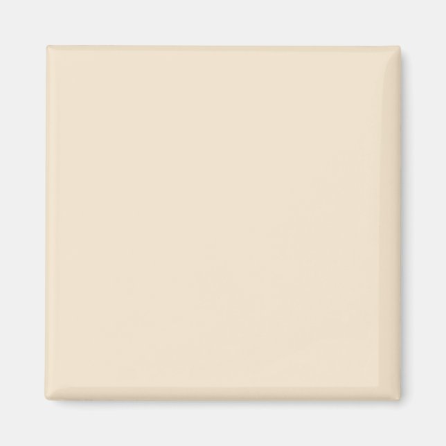 Champagne Metallic Solid Color | Classic | elegant Magnet (Vorne)