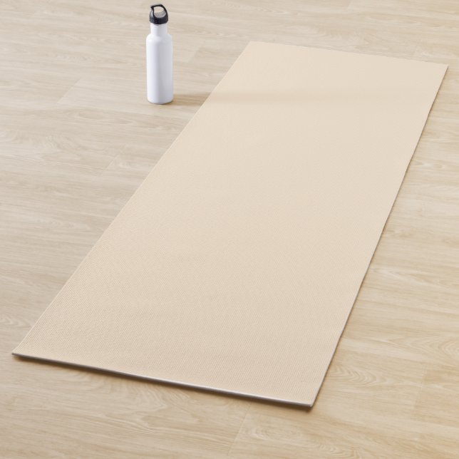 Champagne Metallic Solid Color | Classic | elegant Yogamatte (Beispiel)