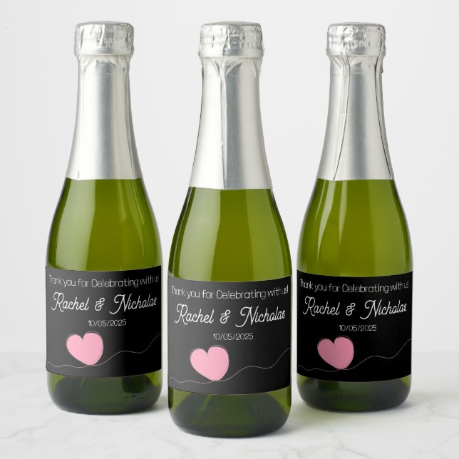 Champagne mini bottles favors personalized (Flaschen)