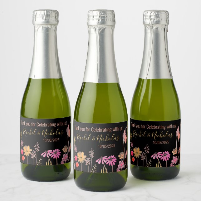 Champagne mini bottles favors personalized (Flaschen)