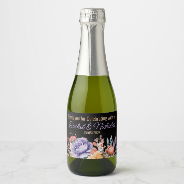 Champagne mini bottles favors personalized sparkli (Vorderseite)