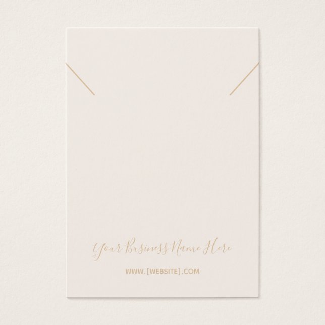 Champagne Necklace Pendant Display Card (Vorderseite)