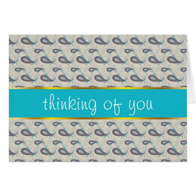 Champagne Paisley Pattern (Vorderseite (Horizontal))