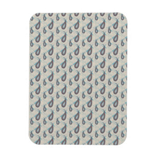 Champagne Paisley Pattern Magnet