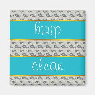 Champagne Paisley Pattern Magnet