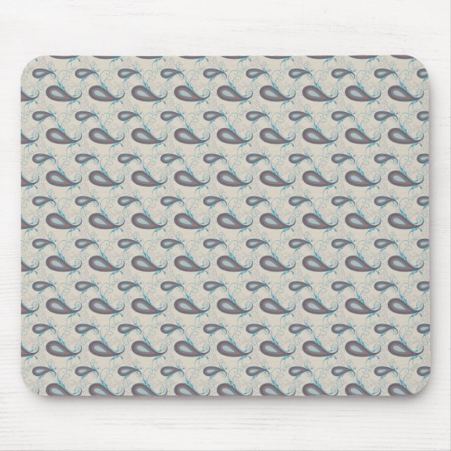 Champagne Paisley Pattern Mousepad (Vorne)