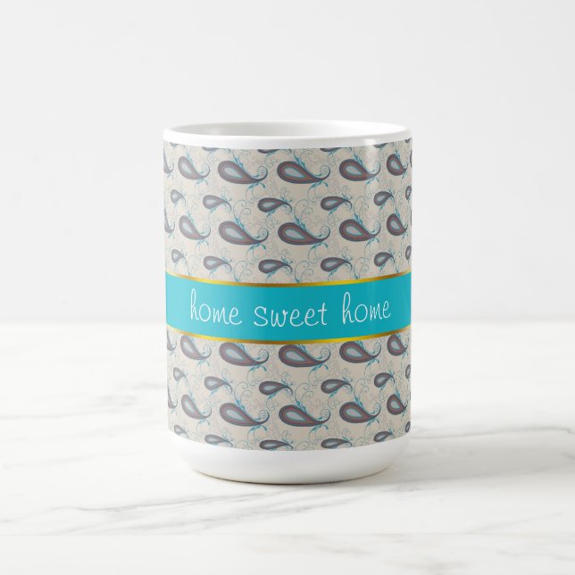 Champagne Paisley Pattern Tasse (Mittel)